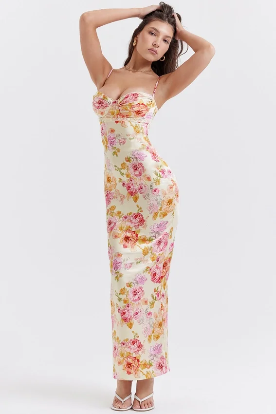 Josefina Ivory Floral Maxi Dress Josefina Ivory Floral Maxi Dress