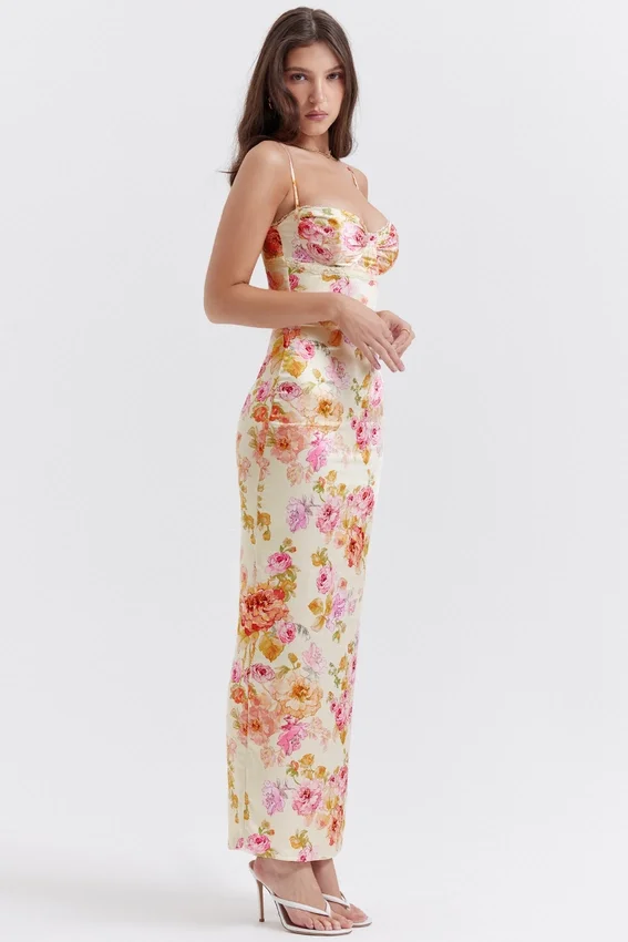 Josefina Ivory Floral Maxi Dress Josefina Ivory Floral Maxi Dress