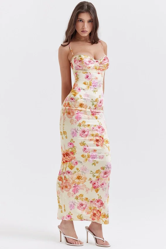 Josefina Ivory Floral Maxi Dress Josefina Ivory Floral Maxi Dress