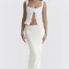 Sydel White Satin Bias Cut Maxi Skirt Sydel White Satin Bias Cut Maxi Skirt