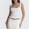 Juana White Broderie Anglaise Top