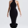 Juniper Black Peplum Midi Dress Juniper Black Peplum Midi Dress