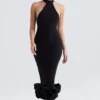 Juniper Black Peplum Midi Dress Juniper Black Peplum Midi Dress