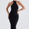 Juniper Black Peplum Midi Dress Juniper Black Peplum Midi Dress
