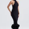 Juniper Black Peplum Midi Dress Juniper Black Peplum Midi Dress