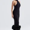 Juniper Black Peplum Midi Dress Juniper Black Peplum Midi Dress