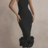 Juniper Black Peplum Midi Dress Juniper Black Peplum Midi Dress