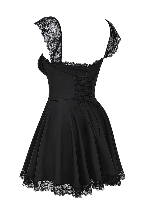 Kaia Black A-Line Mini Dress Kaia Black A-Line Mini Dress