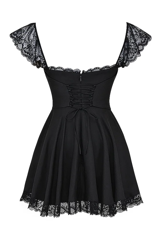 Kaia Black A-Line Mini Dress Kaia Black A-Line Mini Dress