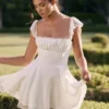 Kaia Ivory A-Line Mini Dress Kaia Ivory A-Line Mini Dress