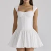Kaia White Cotton Mini Dress Kaia White Cotton Mini Dress