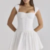 Kaia White Cotton Mini Dress Kaia White Cotton Mini Dress