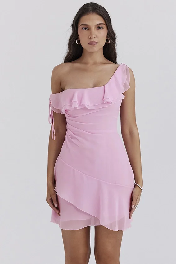 Kalena Cotton Candy Off Shoulder Mini Dress Kalena Cotton Candy Off Shoulder Mini Dress