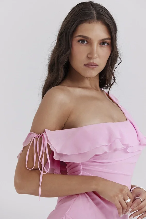 Kalena Cotton Candy Off Shoulder Mini Dress Kalena Cotton Candy Off Shoulder Mini Dress