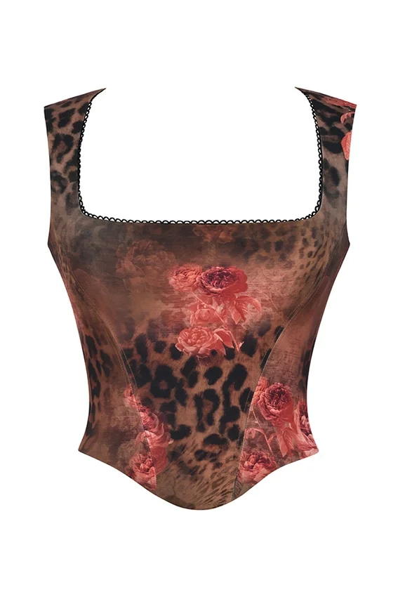 Kalina Floral Printed Corset Kalina Floral Printed Corset