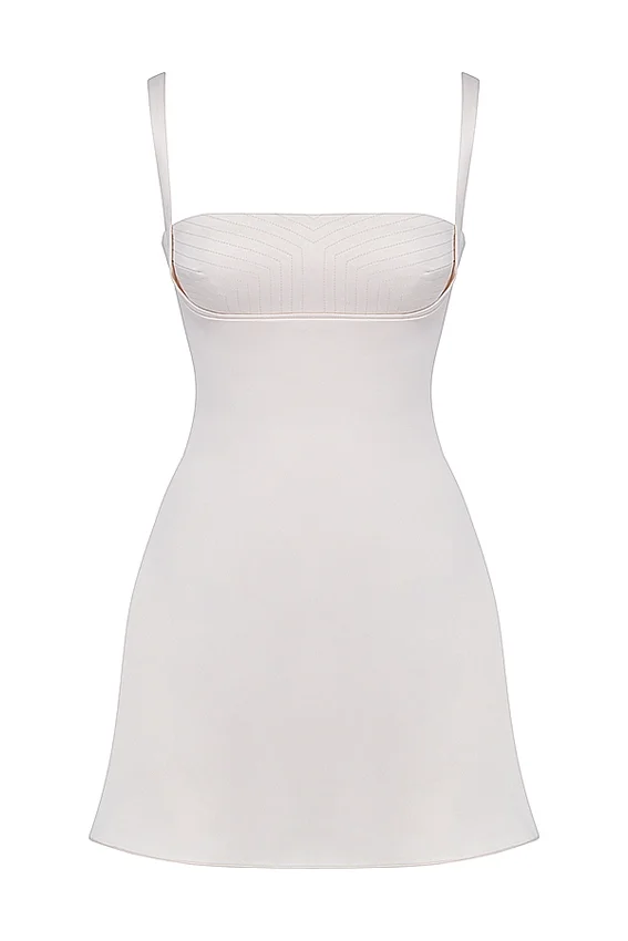 Kara Vintage Cream Mini Dress Kara Vintage Cream Mini Dress