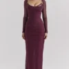 Katarina Wine Maxi Dress Katarina Wine Maxi Dress