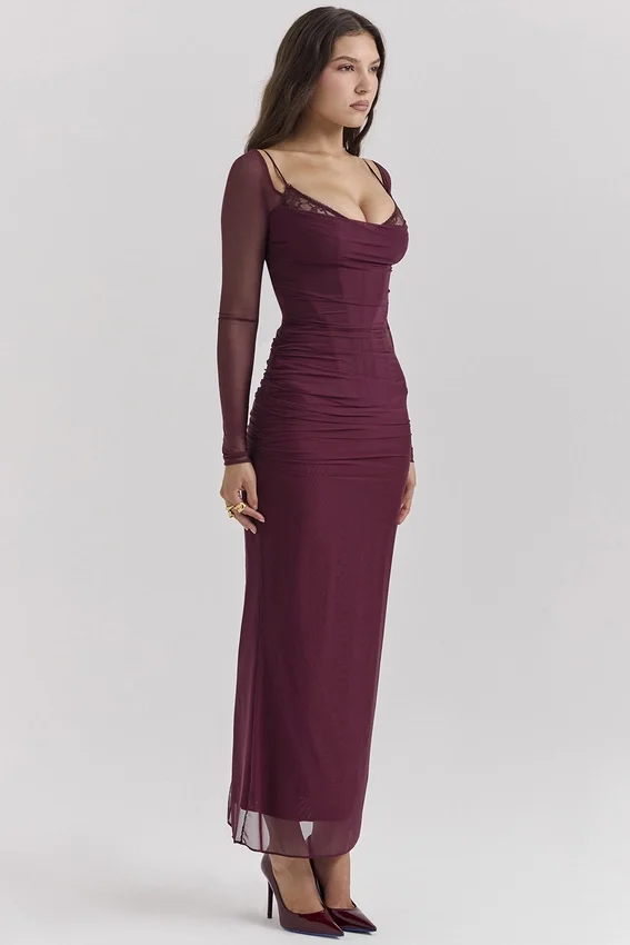 Katarina Wine Maxi Dress Katarina Wine Maxi Dress