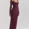 Katarina Wine Maxi Dress Katarina Wine Maxi Dress