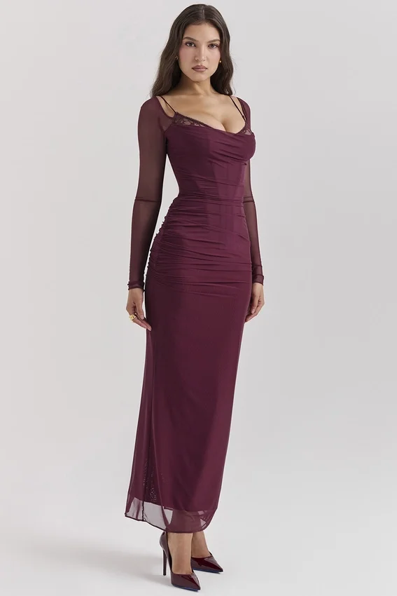 Katarina Wine Maxi Dress Katarina Wine Maxi Dress