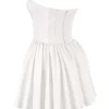 Katherine White Strapless Corset Mini Dress Katherine White Strapless Corset Mini Dress