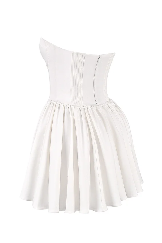 Katherine White Strapless Corset Mini Dress Katherine White Strapless Corset Mini Dress