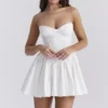 Katherine White Strapless Corset Mini Dress Katherine White Strapless Corset Mini Dress