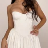 Katherine White Strapless Corset Mini Dress Katherine White Strapless Corset Mini Dress
