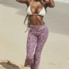 Keala Violet Floral Cutout Trousers
