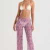 Keala Violet Floral Cutout Trousers