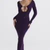 Keana Grape Ribbed Knit Maxi Dress Keana Grape Ribbed Knit Maxi Dress