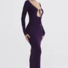 Keana Grape Ribbed Knit Maxi Dress Keana Grape Ribbed Knit Maxi Dress