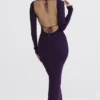 Keana Grape Ribbed Knit Maxi Dress Keana Grape Ribbed Knit Maxi Dress