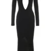 Keeya Black Knit Maxi Dress Keeya Black Knit Maxi Dress