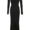 Keeya Black Knit Maxi Dress Keeya Black Knit Maxi Dress