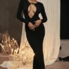 Keeya Black Knit Maxi Dress Keeya Black Knit Maxi Dress
