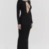 Keeya Black Knit Maxi Dress Keeya Black Knit Maxi Dress