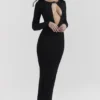 Keeya Black Knit Maxi Dress Keeya Black Knit Maxi Dress