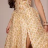 Kelly Royal Rose Print Corset Midi Sundress Kelly Royal Rose Print Corset Midi Sundress