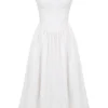 Kelly White Corset Midi Sundress Kelly White Corset Midi Sundress