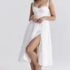 Kelly White Corset Midi Sundress Kelly White Corset Midi Sundress