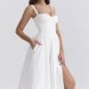 Kelly White Corset Midi Sundress Kelly White Corset Midi Sundress