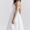 Kelly White Corset Midi Sundress Kelly White Corset Midi Sundress