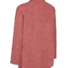 Kiera Warm Pink Vegan Leather Oversized Blazer Kiera Warm Pink Vegan Leather Oversized Blazer