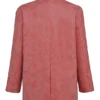 Kiera Warm Pink Vegan Leather Oversized Blazer Kiera Warm Pink Vegan Leather Oversized Blazer