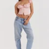 Kitty Baby Pink Gathered Top