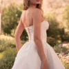 Kristiana Ivory Cotton Strapless Corset Mini Dress Kristiana Ivory Cotton Strapless Corset Mini Dress