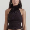 Kyra Cocoa Halter Top Kyra Cocoa Halter Top