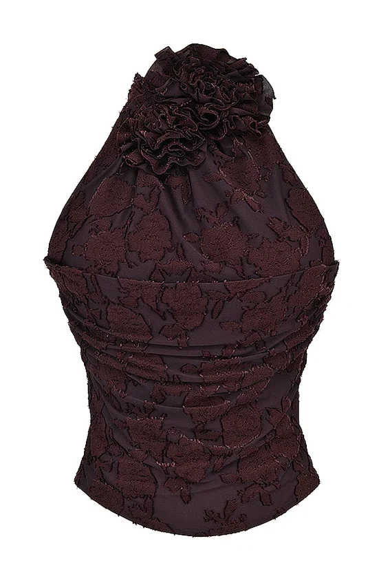 Kyra Cocoa Halter Top Kyra Cocoa Halter Top