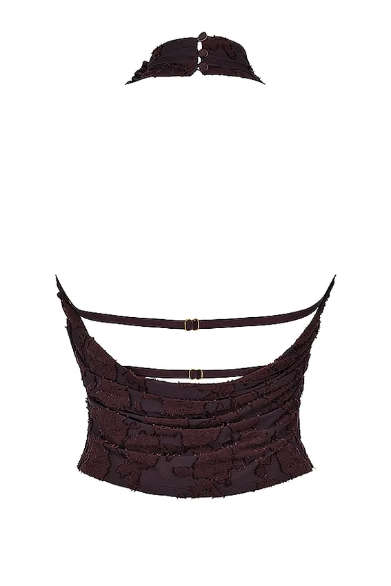 Kyra Cocoa Halter Top Kyra Cocoa Halter Top